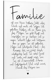 Magnettafel Familie - ein Gedicht