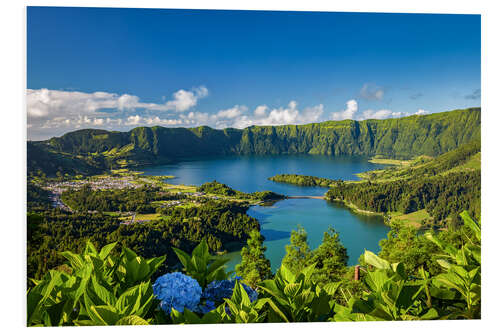 Foam board print Vulkanesee Sete Cidades