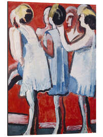 Magnettafel Tänzer kleiden sich an