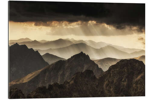 Tableau en plexi-alu Le Rysy dans les Tatras