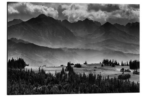 Aluminium print Mountain landscape in the High Tatras