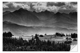 Sticker mural Paysage de montagne dans les Hautes Tatras