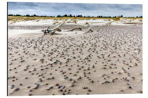 Aluminium print Pebbles on the beach, Baltic Sea