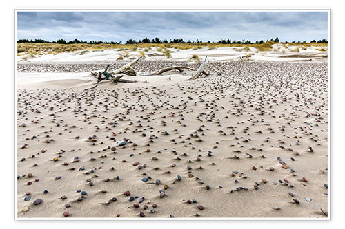 Poster Pebbles on the beach, Baltic Sea