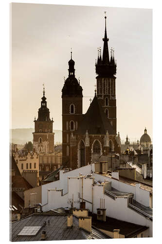 Acrylic print St. Mary's Basilica in Kraków