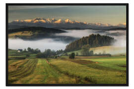 Gerahmter Kunstdruck Gebirgspanorama, Tatra-Gebirge