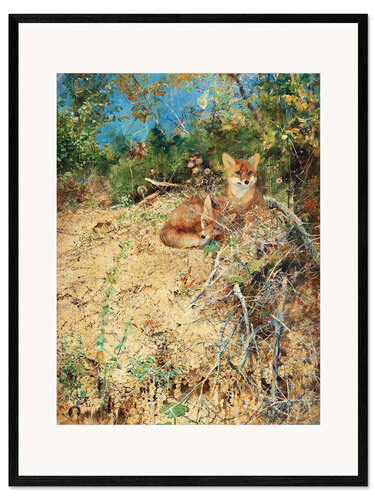 Gerahmter Kunstdruck Fuchs