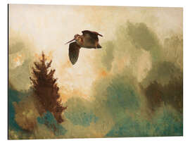 Magnettafel Landschaft mit Schnepfe