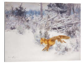 Gallery print Fox in the Winter Landscape III