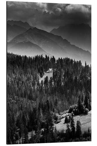 Cuadro de aluminio Refugio de montaña en las montañas Tatra