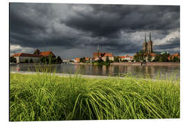 Aluminiumsbilde View of the cathedral island, Wroclaw