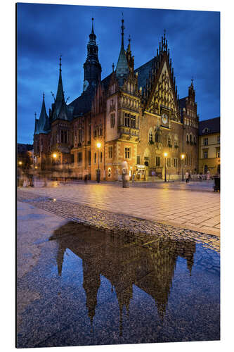 Aluminium print Wroclaw City Hall