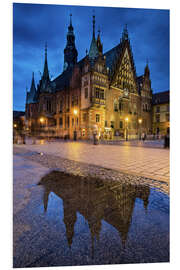 Foam board print Wroclaw City Hall