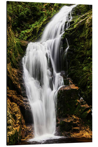 Tableau en aluminium Wodospad Kamieńczyka dans les Krkonoše Mointains