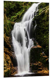 Foam board print Wodospad Kamieńczyka in the Krkonoše Mointains