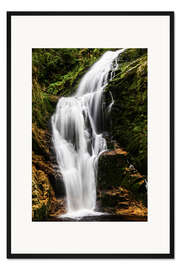 Gerahmter Kunstdruck Zackelfall im Riesengebirge