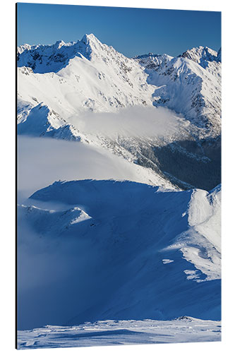 Aluminium print Snow in the Tatra Mountains