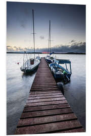 Foam board print Quiet jetty in Mazury