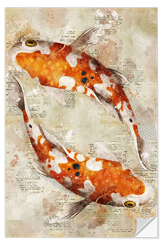 Wandsticker Koi-Fische