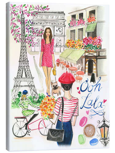 Lienzo Paris en primavera