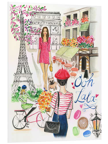 Foam board print Paris in spring