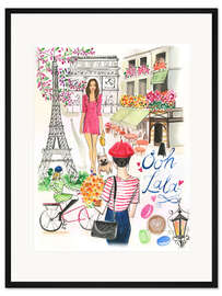 Gerahmter Kunstdruck Paris im Frühling