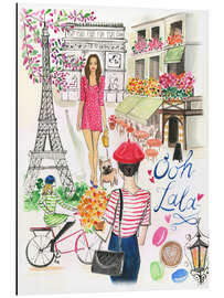 Magnettafel Paris im Frühling