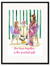 Plakat artystyczny premium w ramie Our time together is the best time