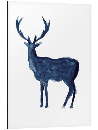 Aluminium print Deer - silhouette