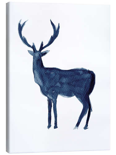 Canvas print Deer - silhouette