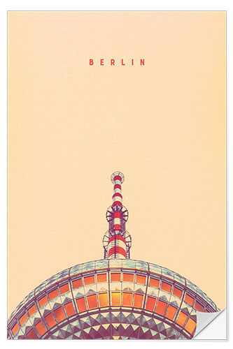 Sticker mural Tour de la télévision de Berlin II