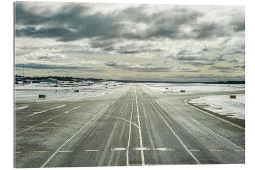 Tableau en plexi-alu Piste couverte de neige