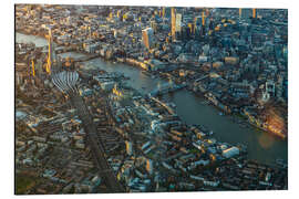 Alubild Downtown London mit Tower Bridge