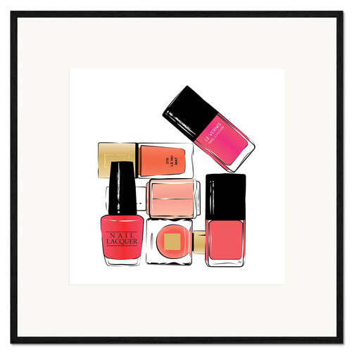 Impression artistique encadrée Beauté rose
