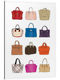 Magnettafel Modetaschen