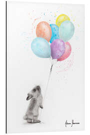 Magnettafel Der Hase und die Luftballons