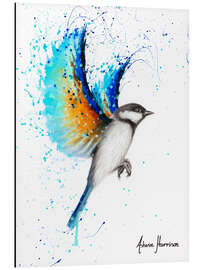 Aluminium print Travelling Blue Bird