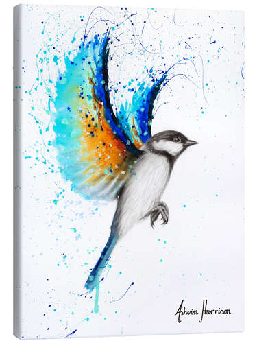 Canvas print Travelling Blue Bird