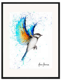 Gerahmter Kunstdruck Reisende Meise