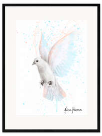 Framed art print Peace Dove