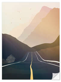 Wall sticker Lonely Road At Dawn