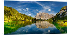 Alubild Seebensee mit Zugspitze