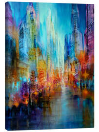 Canvas print Busy city life