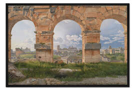 Gerahmter Kunstdruck Blick durch drei Bögen vom Kolosseum