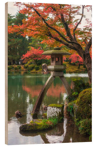 Holzbild Kenrokuen-Garten