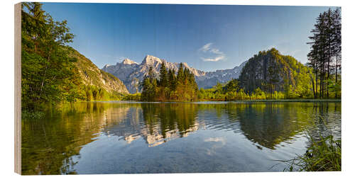 Tableau en bois Almsee d'été