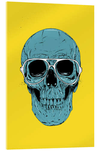 Acrylic print Blue skull