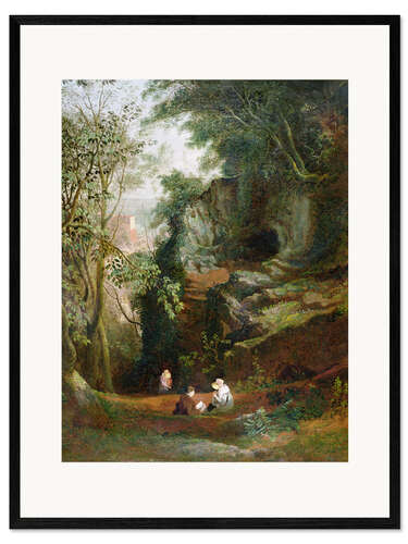 Gerahmter Kunstdruck Landschaft bei Clifton
