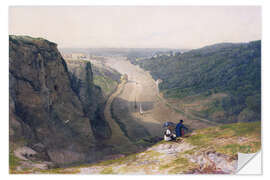 Selvklebende plakat Avon Gorge with a view of Clifton