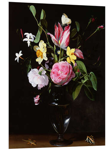 Foam board print Still life of flowers